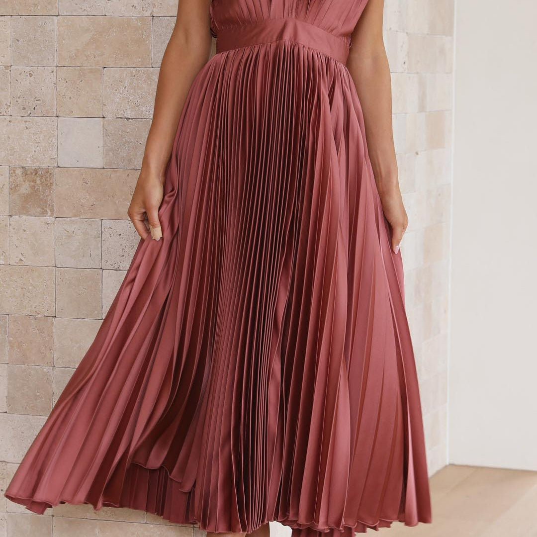 Maria | Elegant Geplooide Jurk