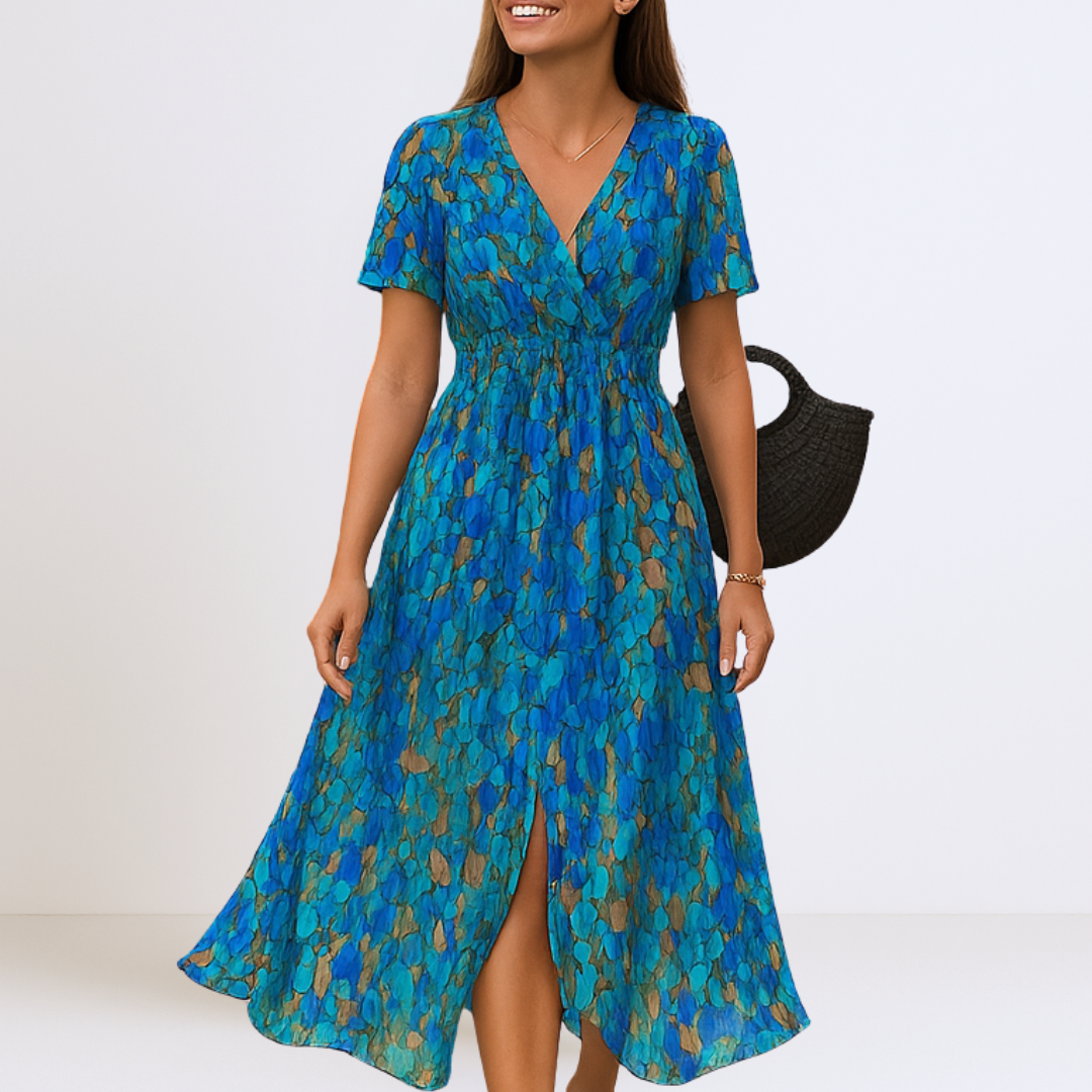 Bianca™ | Elegante Maxi Dress met V-Halslijn