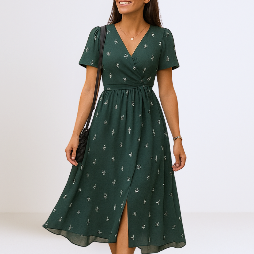 Bianca™ | Elegante Maxi Dress met V-Halslijn